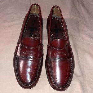 Hunt Club Mens Brown Leather Slip On Casual Loafer Shoes Size 10